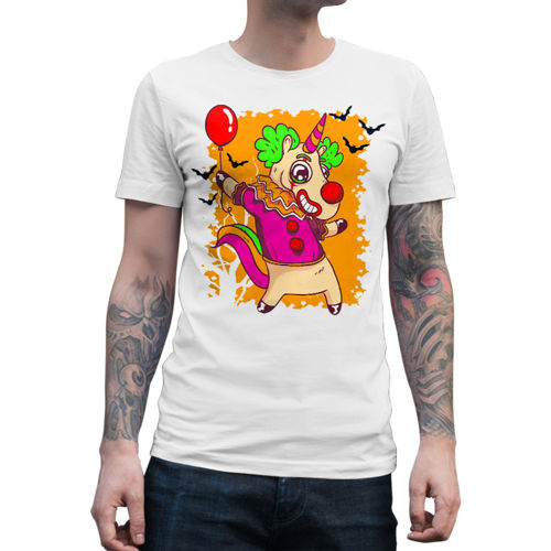 Immagine di Maglietta Uomo Clown Unicorno
