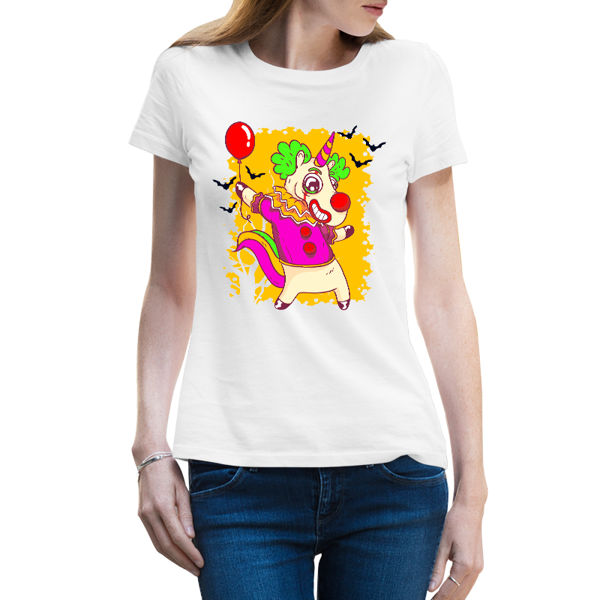 Immagine di Maglietta Donna Clown Unicorno
