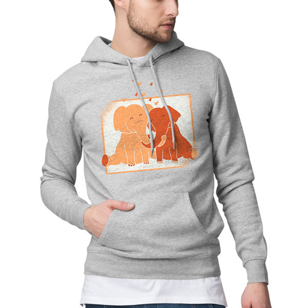 Immagine di Felpa Cappuccio Elefanti
