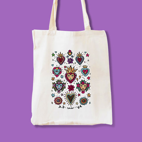 Immagine di Shopper Cuori Colori