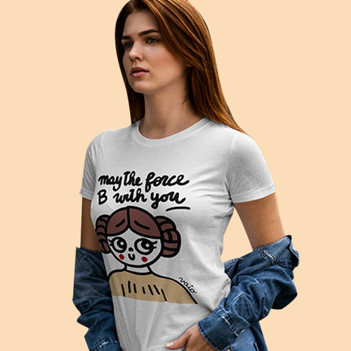 Immagine di T-Shirt Donna May the Force with B you
