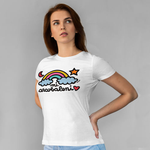 Immagine di T-Shirt Donna Mi Arcobaleni