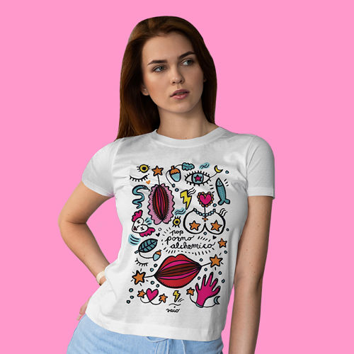 Immagine di T-Shirt Donna Pop Porno Alchemico