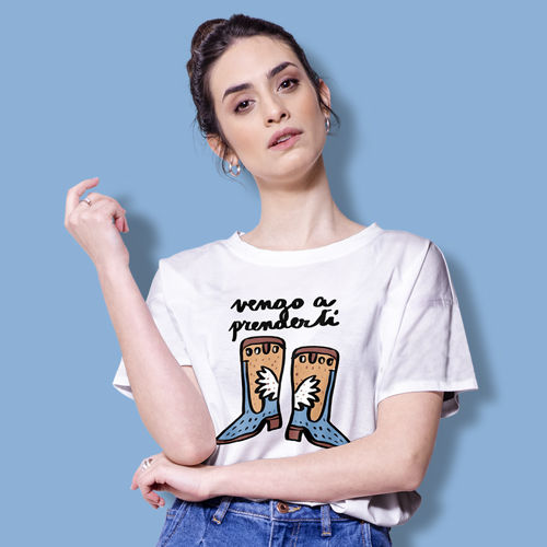 Immagine di T-Shirt Donna Vengo a Prenderti