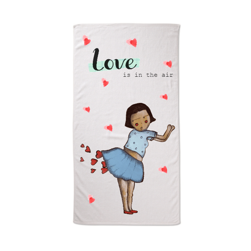 Immagine di Telo da mare "Love is on the air"