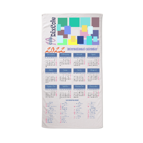 Immagine di sea towel int calendar color