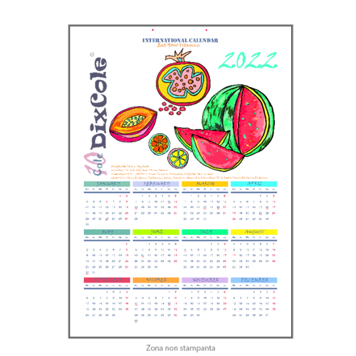Immagine di Calendar DixCole Melon Sport/I C7