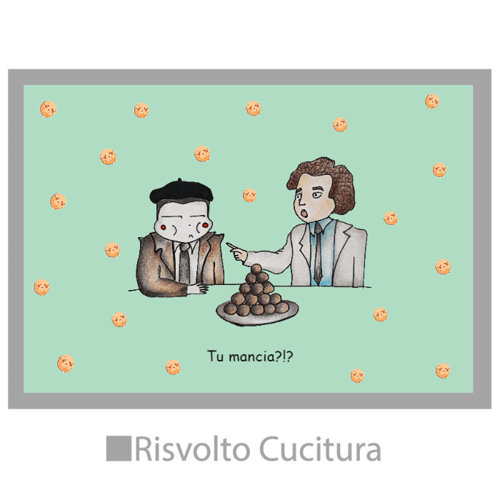 Immagine di Tovaglietta Tessuto "Tu mancia?!"
