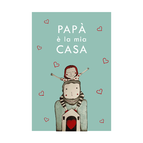 Immagine di Plaid "Papà è la mia casa"