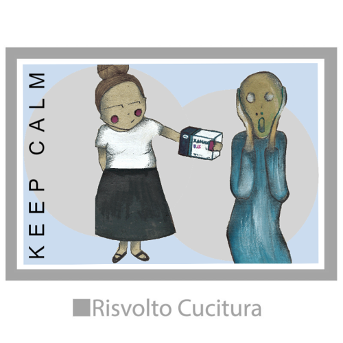 Immagine di Tovaglietta Tessuto "Keep calm"