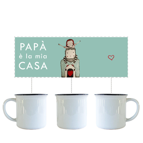 Immagine di Tazza Vint. "Papà è la mia casa"