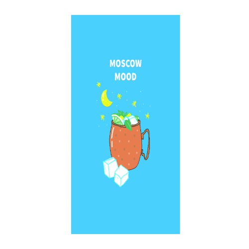 Immagine di Telo da mare moscow mood