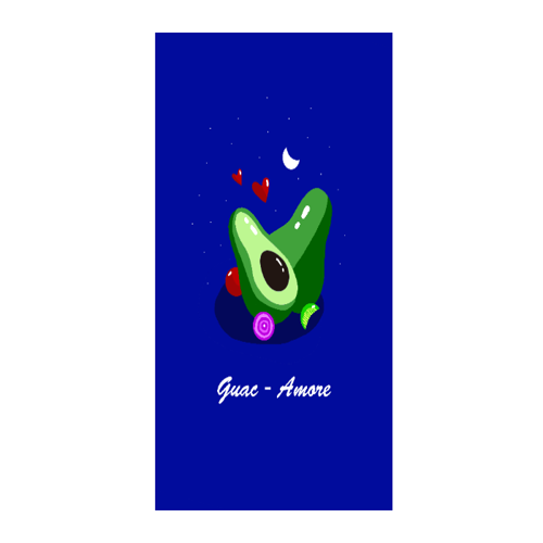 Immagine di Telo da mare guac amore
