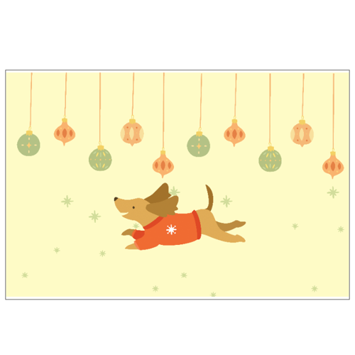 Immagine di 6 Cartoline "Christmas dog"