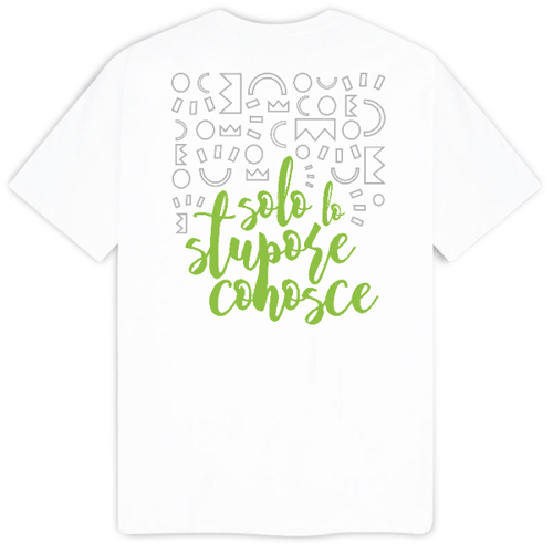 Immagine di T-Shirt Bambino Solo Lo Stupore Conosce verde