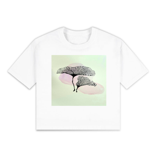 Immagine di T-Shirt Crop Top FOGLIE di GINKO