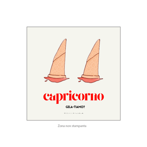 Immagine di Poster quadrato 20x20 Capricorno