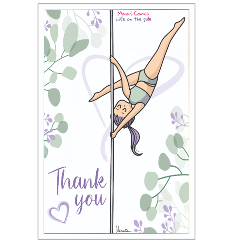 Immagine di 6 Thank you cards - Cartoline di Ringraziamento