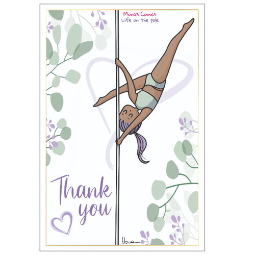 Immagine di 6 Thank you cards - Cartoline di Ringraziamento - M2