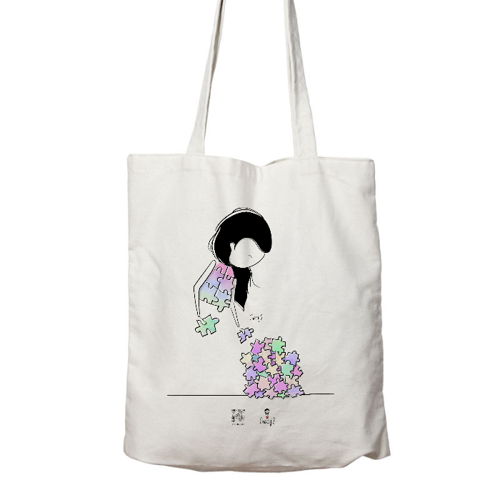 Immagine di Shopper in cotone Organic - Puzzle