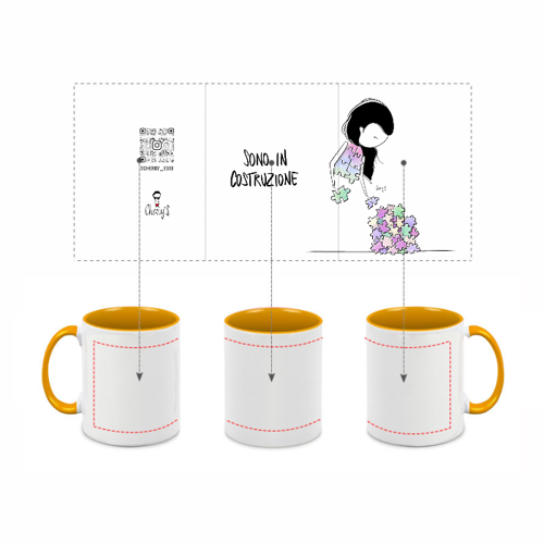 Immagine di Tazza in ceramica 325ml - Puzzle