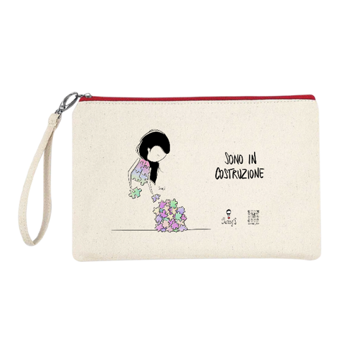 Immagine di Astuccio 100% cotone Canvas - Puzzle