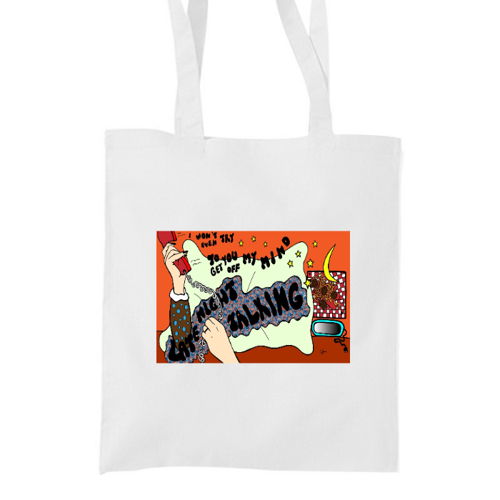 Immagine di "Late Night Talking" Harry Styles Tote Bag.