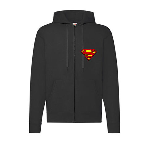 Immagine di Felpa Cappuccio Zip Fruit Of The Loom-Superman