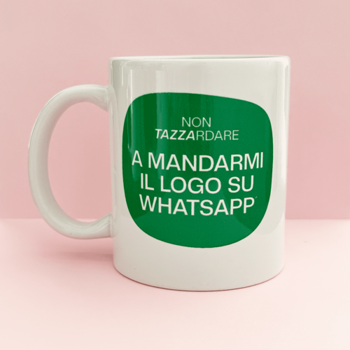 Immagine di Non TAZZArdare a mandarmi il logo su whatsapp