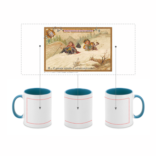 Immagine di VALANGA O PALLE DI NEVE – 02: E questa strada è sdrucciolevole! - Tazza in ceramica