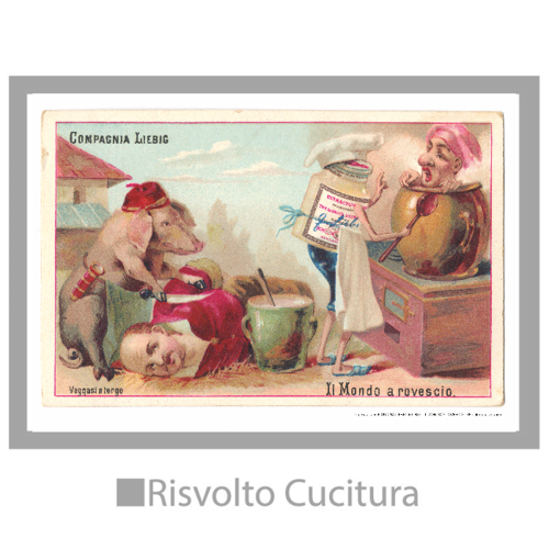Immagine di IL MONDO A ROVESCIO – 05: salumaio e cuoco -  Tovaglietta In Tessuto