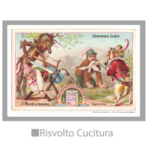 Immagine di IL MONDO A ROVESCIO – 03: cacciatore e lagnaiuolo. -  Tovaglietta In Tessuto