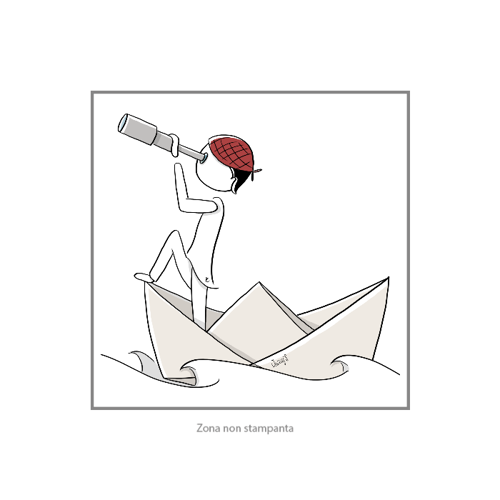 Immagine di Poster quadrato 40x40 - PIRATA