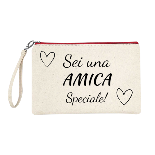 Immagine di Astuccio Frase Amica 100% cotone Canvas