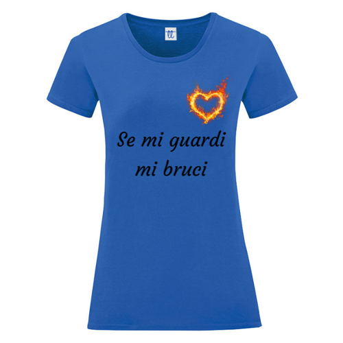 Immagine di T-Shirt Donna Gildan Soft Style Fiamme negli occhi