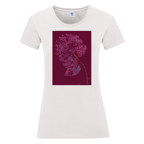 Immagine di T-Shirt Donna B&C #ORGANIC E150 ORTENSIA sfondo in ROSSO BORDEAUX