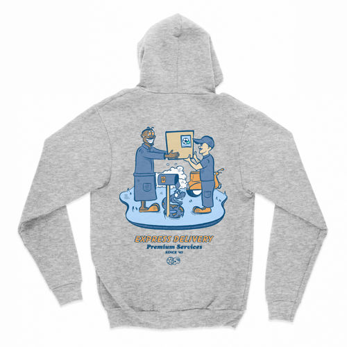 Immagine di FELPA CON CAPPUCCIO - EXPRESS DELIVERY
