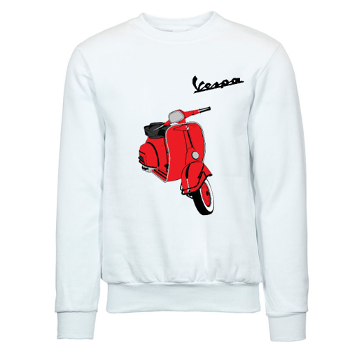 Immagine di Felpa Girocollo Uomo B&C King Crew Neck Vespa Vintage