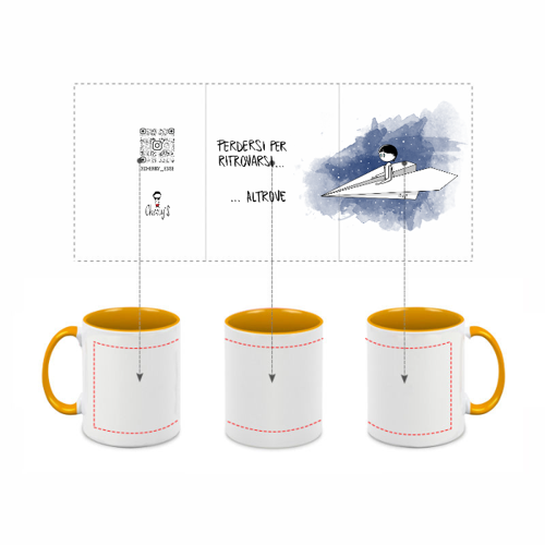 Immagine di Tazza in ceramica 325ml - Aereo
