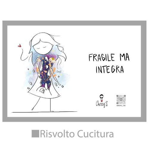 Immagine di Tovaglietta In Tessuto - Fragile ma integra