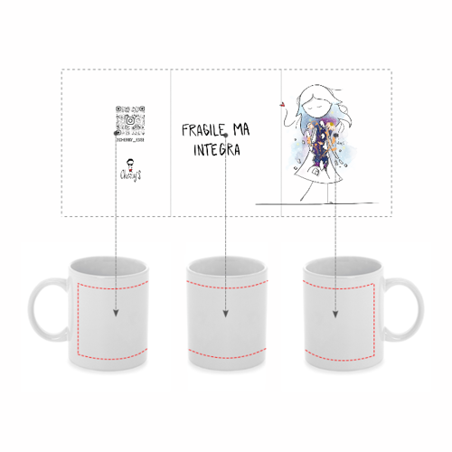 Immagine di Tazza in ceramica - Fragile ma integra