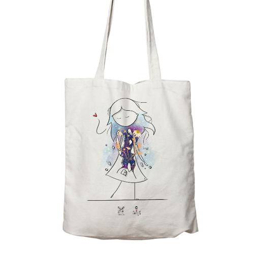 Immagine di Shopper in cotone Organic - Fragile ma integra