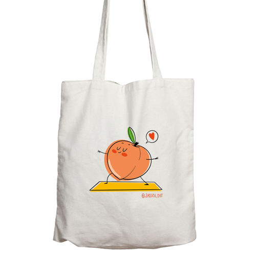 Immagine di Shopper Pesca Yogi in cotone organic