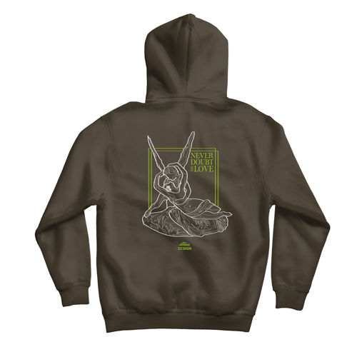 Immagine di VIAN HOODIE "AMORE E PSICHE" DARK CHOCOLATE