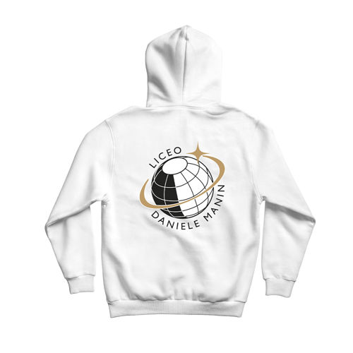 Immagine di DANIELE MANIN "LOGO MANIN" HOODIE WHITE