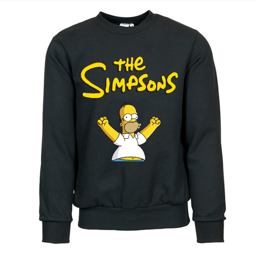 Immagine di Felpa Girocollo Uomo B&C King Logo Simpson