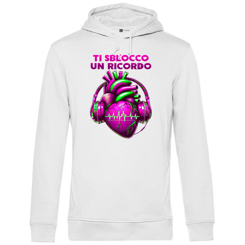 Immagine di Felpa Cappuccio Donna Bianca Special B&C Organic Hooded