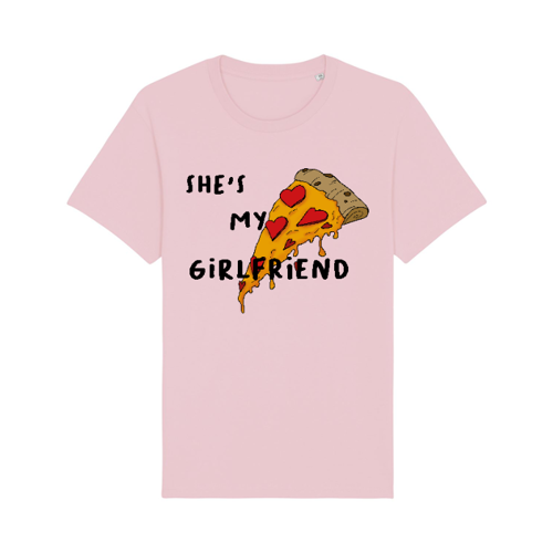 Immagine di T-Shirt "Pizza is my girlfriend"