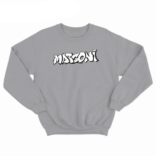 Immagine di Marconi "Graffito" Crewneck - Sport Grey