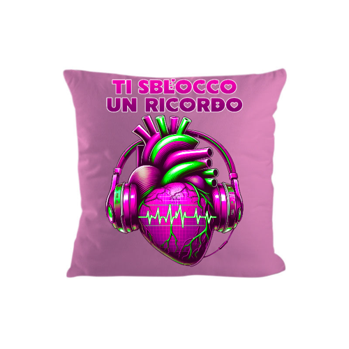 Immagine di Cuscino Rosa Logo Fuxia